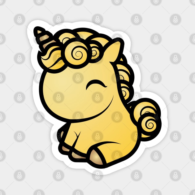 Goldie, The Tooniefied Unicorn Magnet by Tooniefied