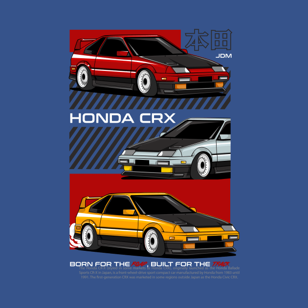 Retro Honda CRX by Harrisaputra