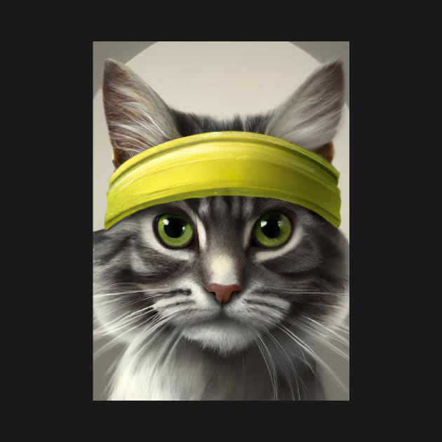 Tennis Cat by maxcode