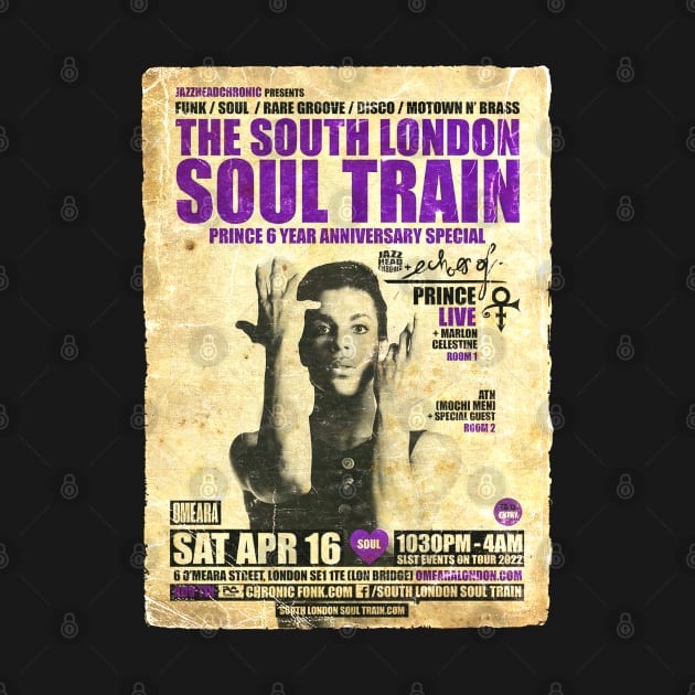 POSTER TOUR - SOUL TRAIN THE SOUTH LONDON 133 by Promags99