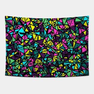 Abstract triangle colorful pattern Tapestry