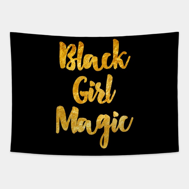 Black Girl Magic Tapestry by sergiovarela