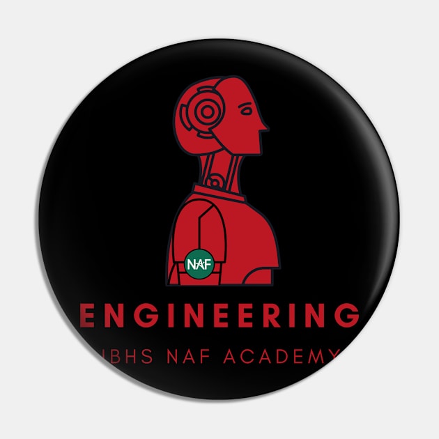 JBHS Engineering Academy FRONT art Pin by BUSDNAF