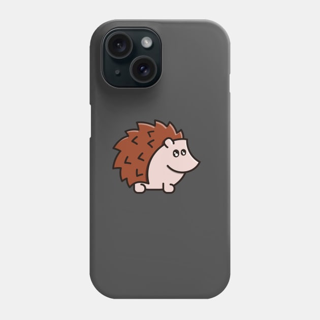 Cute kawaii hedgehog Phone Case by APDesign