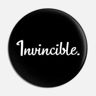 Invincible. Pin