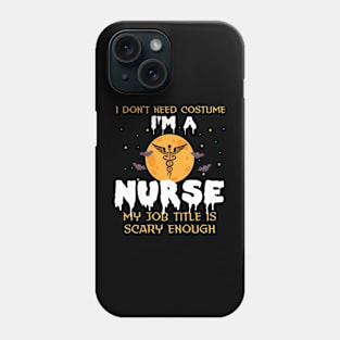 Funny halloween nurse Phone Case