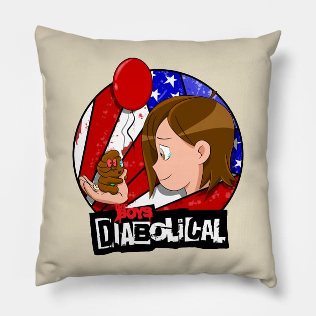 sky and areola the boys diabolical Pillow by super villain