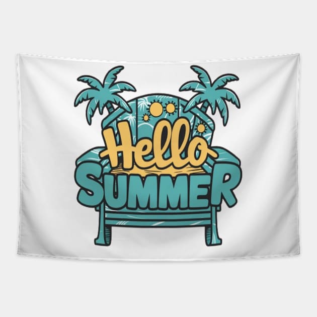 Hello summer and happy day Tapestry by Medkas 