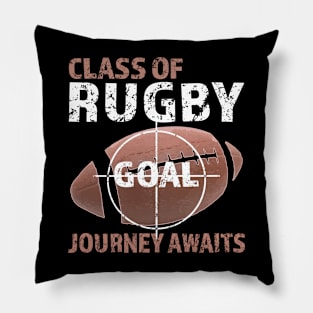 American Football Class of Rugby Journey Awaits Pillow