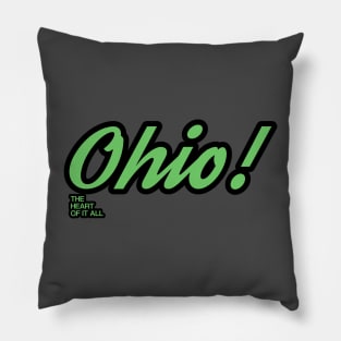 Ohio The Heart Of It All Pillow