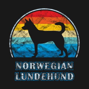 Norwegian Lundehund Vintage Design Dog T-Shirt