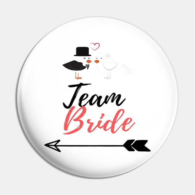 Team Bride Bird / Bachelorette Party / Bride Party Pin by Isdinval