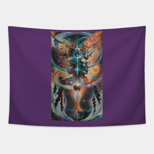 Twin Flame Tapestry by gromoslav