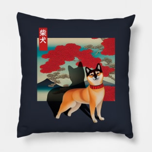 Shiba Out of the Frame Pillow