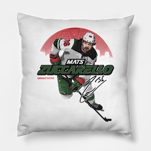 Mats Zuccarello Minnesota Skyline Pillow