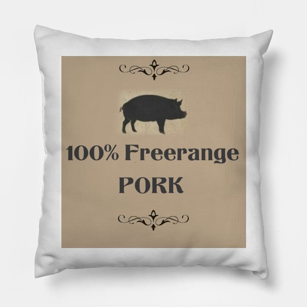 100% FREERANGE PORK Pillow by BellyMen