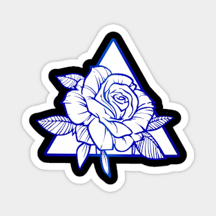 Rose (blue) Magnet