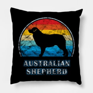 Australian Shepherd Vintage Design Dog Pillow