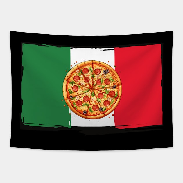 Italian pizza Tapestry by RoryRocket