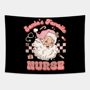 Santa's Favorite Nurse Christmas RN ER ICU Tapestry