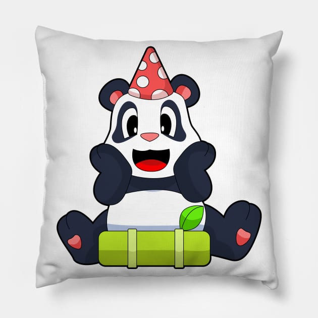 Panda Party Birthday present Pillow by Markus Schnabel