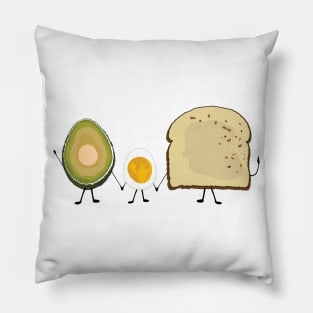 Unite: Avocado, Egg and Toast Edition Pillow