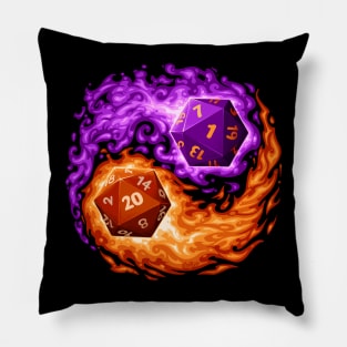 D20 Yin Yang Pillow