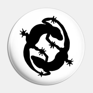 Geckos together Pin