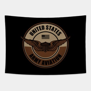 US Army Aviation (desert subdued) Tapestry