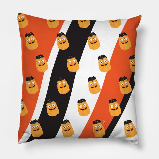 Gritty Pattern (for Face Mask) Pillow by CKline