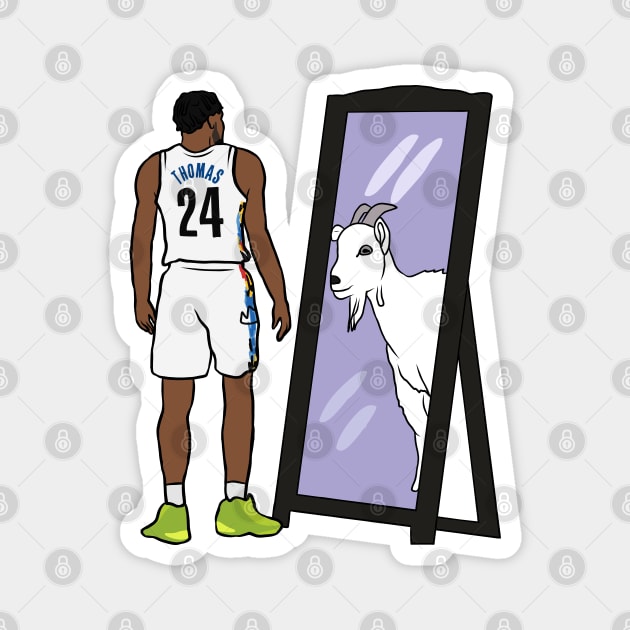 Cam Thomas Mirror GOAT Magnet by rattraptees