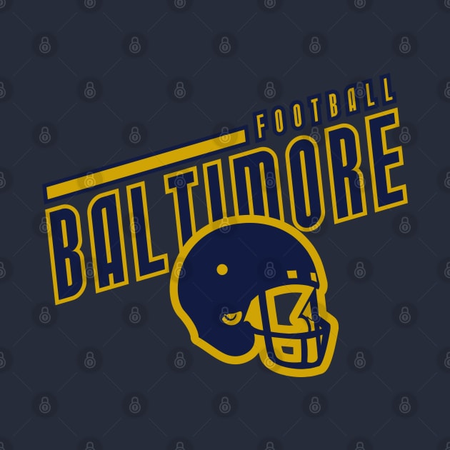 Baltimore Football Team Color by Toogoo