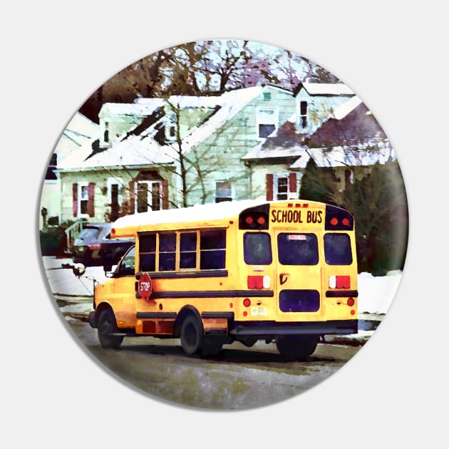 School Bus Driving Home in Winter Pin by SusanSavad