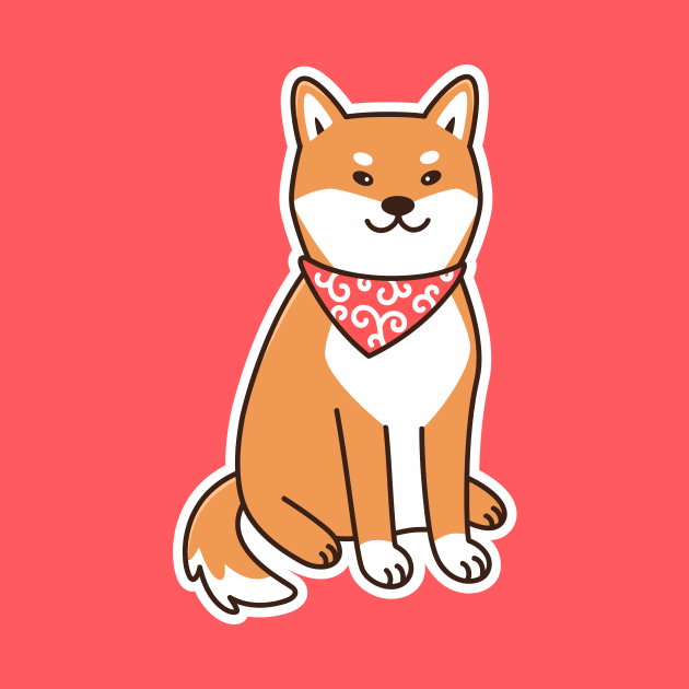 Cute Dog Shiba Inu by Viaire