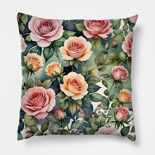 A Symphony of Roses Pillow