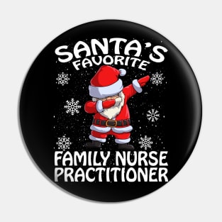 Santas Favorite Family Nurse Practitioner Christma Pin