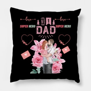 SUPER DAD HERO Pillow