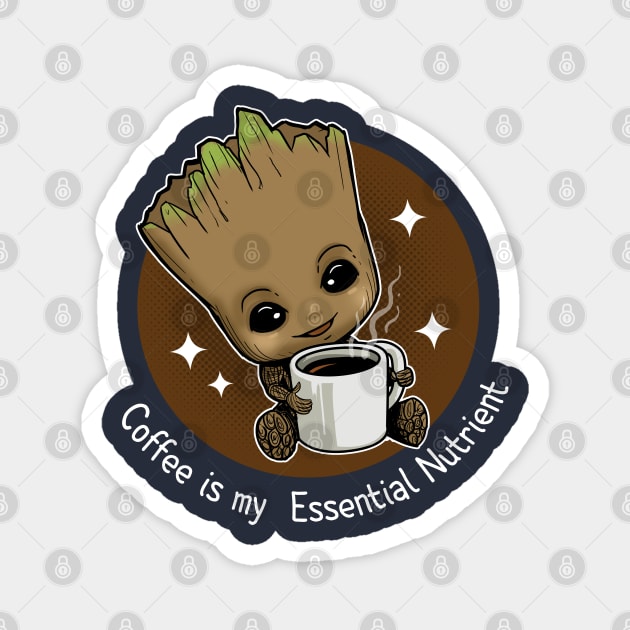 Groot Coffee Magnet by peekxel