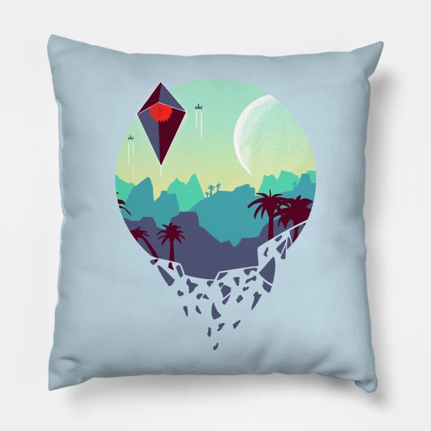 Explorer (No Man's Sky) Pillow by bobwulff