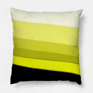 On a Curve - Sunny Yellow Pillow