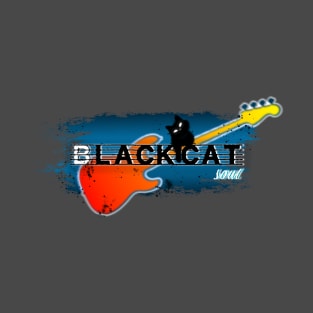 Black cat soul music T-Shirt