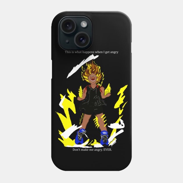 I turn Super Saiyan when I'm angry! Phone Case by CaptainHaddock