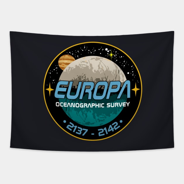 Europa Oceanographic Survey Tapestry by RedApe