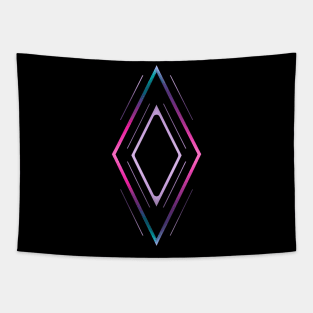 Diamond solo pink blue Tapestry