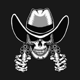 Six Shooter Skull. T-Shirt