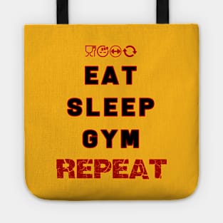 EAT SLEEP GYM REPEAT Tote