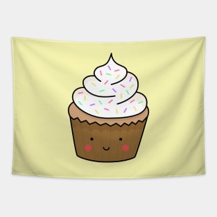 Kawaii Cupcake with Sprinkles Tapestry