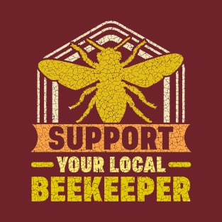 Support Beekeepers T-shirts Honey Bees Pollinator Bees Hives T-Shirt