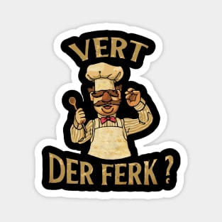 VINTAGE STYLE - vert der ferk Magnet