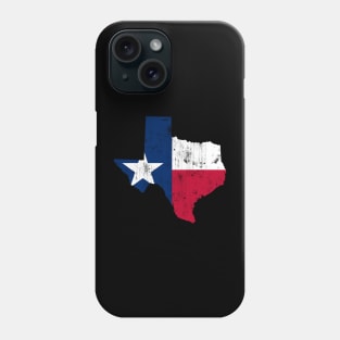 Texas Flag Map Texan Vintage Distressed Fade Phone Case